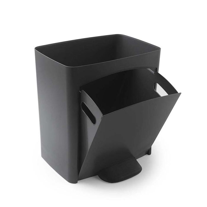 Cubo de Basura para Reciclaje SP Berner Antracita 10 L 30 L x 2 Plástico 3 Compartimentos (1 unidad) 3 Cubo de Basura para Reciclaje SP Berner Antracita 10 L 30 L x 2 Plástico 3 Compartimentos (1 unidad) 3