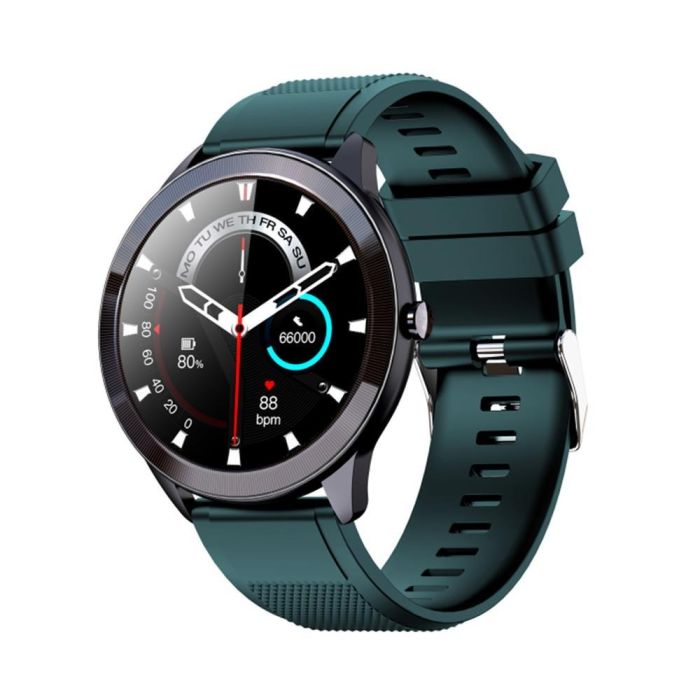 Leotec LESW32V Reloj Inteligente Smartwatch 1.28" IPS Negro, Pulsómetro, Oxímetro, Modo Multisport, Resistencia IP68