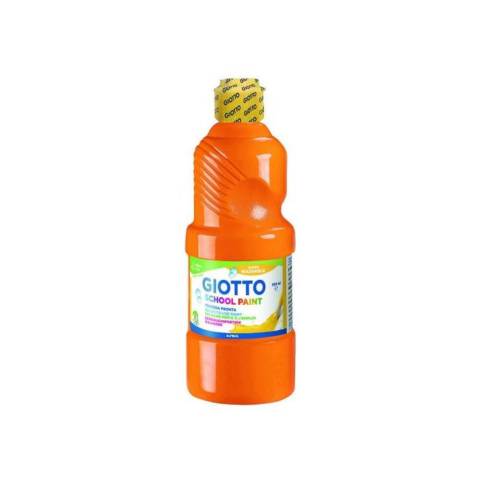 Giotto Témpera Escolar Lavable Naranja Botella 500 mL