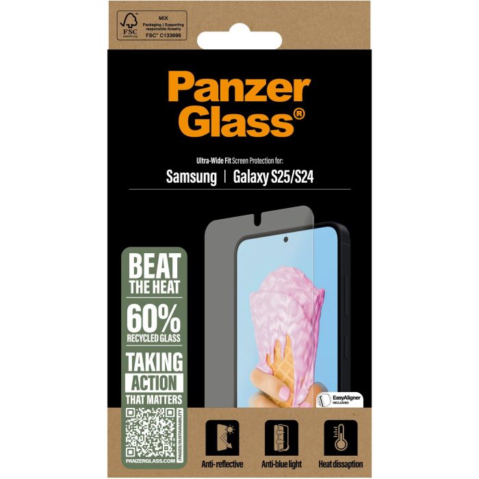 PanzerGlass All-in-One Protector de Pantalla Samsung Galaxy S25 / S24 Ultra, Resistente a Rayones y Golpes, Transparente 2