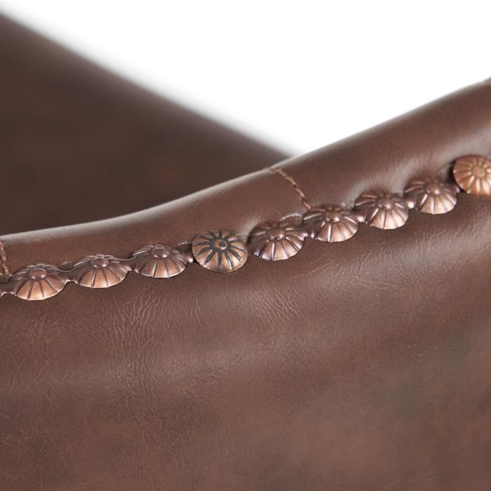 Silla Marrón Pu/Metal Salón 51 X 55 X 72 cm