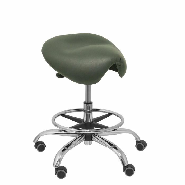 Piqueras y Crespo Taburete Clínico Giratorio Ergonómico, Asiento Anatómico Similpiel Gris Oscuro, Base Cromada Piqueras y Crespo Taburete Clínico Giratorio Ergonómico, Asiento Anatómico Similpiel Gris Oscuro, Base Cromada