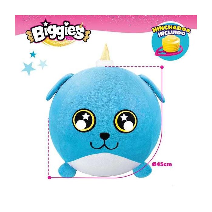 Peluche Biggies Crecen sin parar!Suaves y tiernos. Incluye bomba para inflarlo Aumenta su tamaño x 10 51,5 cm - Modelos surtidos 4