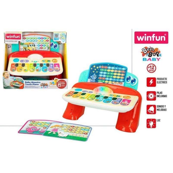 Piano bebe con luz,sonidos y melodias (Winfun) 3