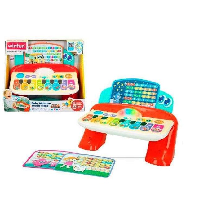 Piano bebe con luz,sonidos y melodias (Winfun) 4