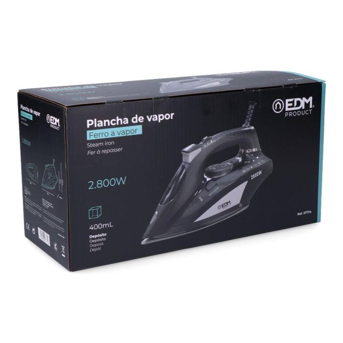 Plancha de vapor 2800 W 220-240v modelo grande edm 3