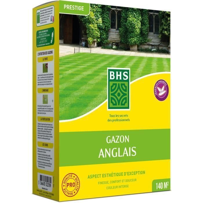 Césped inglés BHS - 3 kg para jardines premium Césped inglés BHS - 3 kg para jardines premium