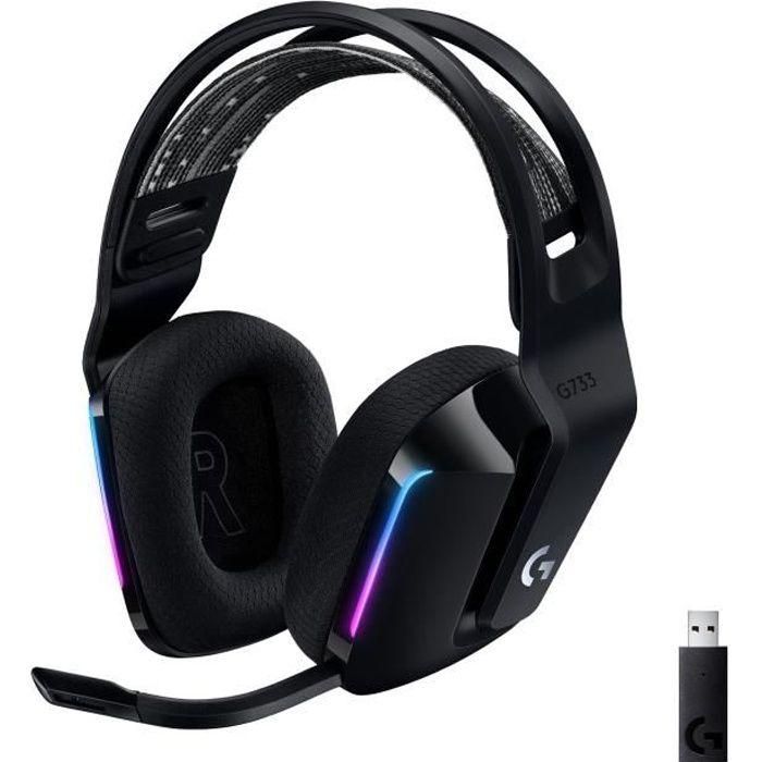 Logitech G733 Auricular Gaming Inalámbrico con Microfono, LIGHTSYNC RGB, Blue VO!CE, DTS Headphone:X 2.0, para PC/Mac 0 Logitech G733 Auricular Gaming Inalámbrico con Microfono, LIGHTSYNC RGB, Blue VO!CE, DTS Headphone:X 2.0, para PC/Mac 0