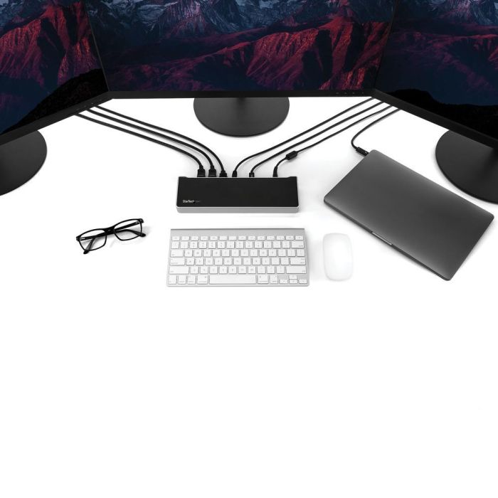 Hub USB Startech DK30CH2DEPUE Negro Negro/Plateado Plateado 100 W 5 Hub USB Startech DK30CH2DEPUE Negro Negro/Plateado Plateado 100 W 5