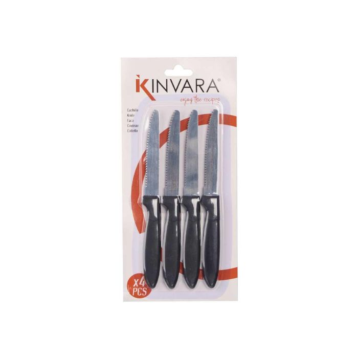 Set 4 Cuchillos Sierra Negros Kinvara 12X26CM (12 Unidades) 2 Set 4 Cuchillos Sierra Negros Kinvara 12X26CM (12 Unidades) 2