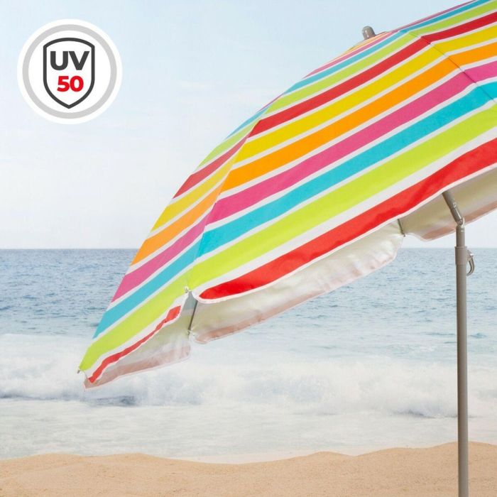 Sombrilla Aktive 200 x 195 x 200 cm (6 Unidades) 4 Sombrilla Aktive 200 x 195 x 200 cm (6 Unidades) 4