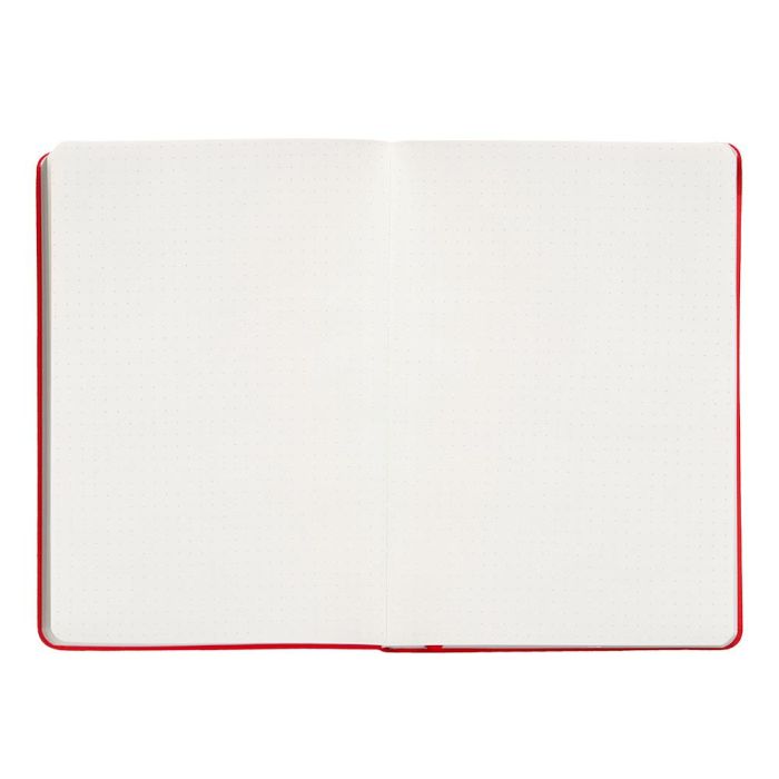 Cuaderno Con Gomilla Antartik Notes Tapa Dura A5 Hojas Puntos Rojo 100 Hojas 80 gr Fsc 7