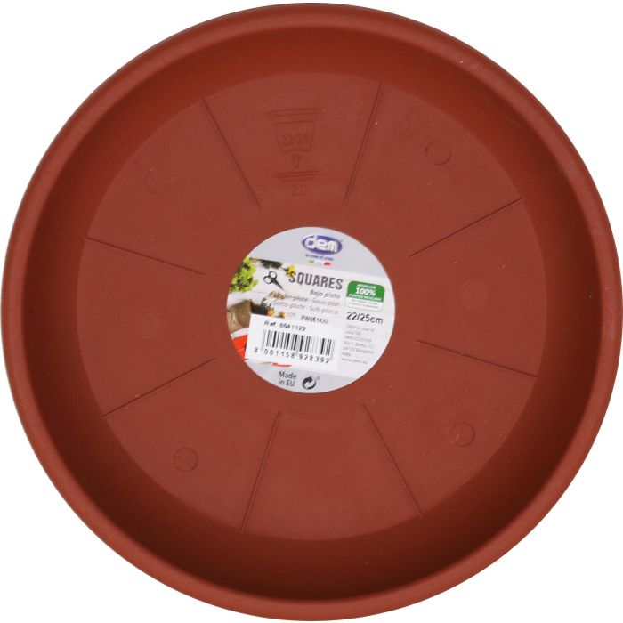 Dem Bajo Plato Para Maceta 22/25 cm "Squares" (6 Unidades) 2