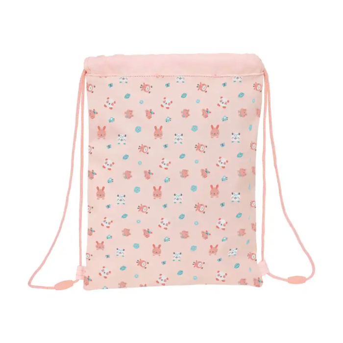 Bolsa Mochila con Cuerdas Safta Jirafa Coral 26 x 34 x 1 cm 1 Bolsa Mochila con Cuerdas Safta Jirafa Coral 26 x 34 x 1 cm 1