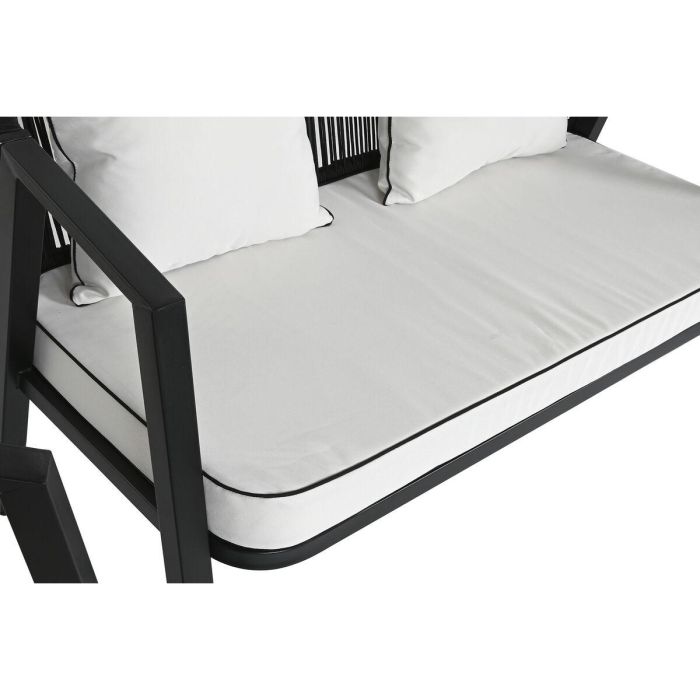Sofa DKD Home Decor Negro Blanco 66 x 72 x 123 cm Set de 4 8 Sofa DKD Home Decor Negro Blanco 66 x 72 x 123 cm Set de 4 8