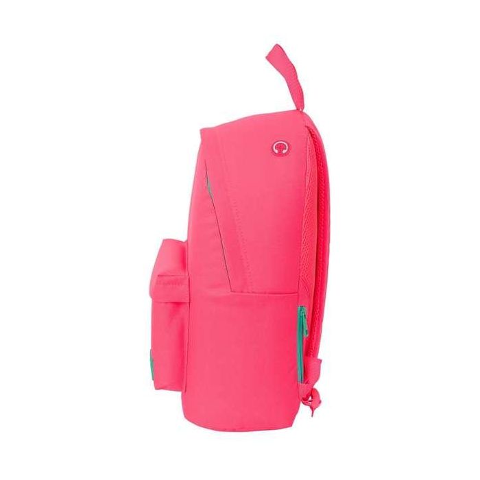 Safta Mochila para portátil 14,1" nait nait "Rosa Fluor" 31x41x16 cm 2