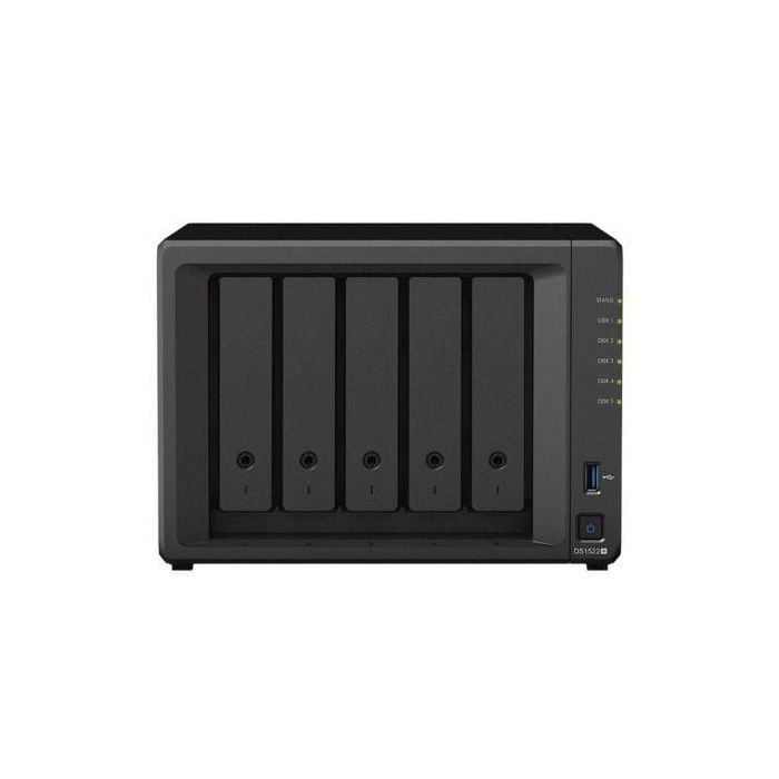 Synology DS1522+ Servidor de Almacenamiento NAS Torre AMD R1600 2.6GHz 8GB DDR4 DiskStation Manager Negro Synology DS1522+ Servidor de Almacenamiento NAS Torre AMD R1600 2.6GHz 8GB DDR4 DiskStation Manager Negro