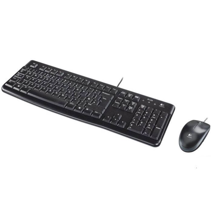Logitech Mk120 Teclado y Mouse Óptico, Escritura Cómoda y Silenciosa