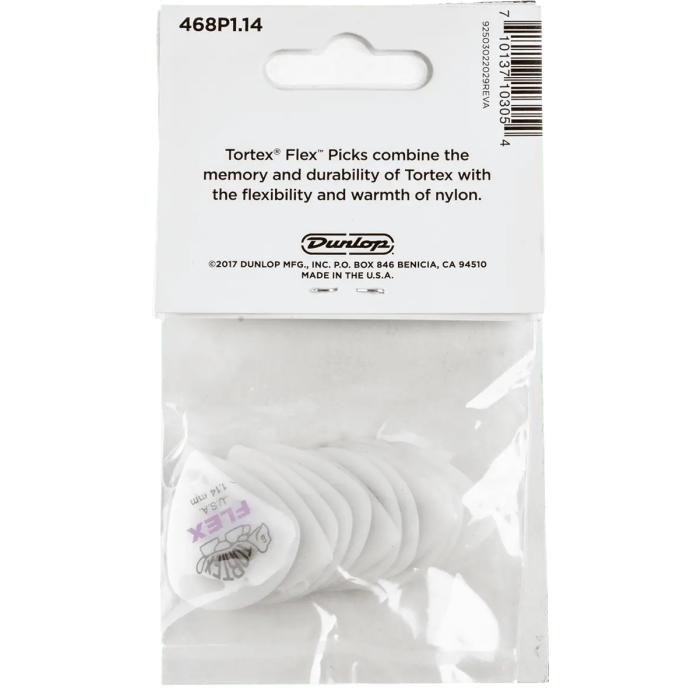 Dunlop Tortex Flex Jazz III Púas de Guitarra - 1.14 Mm - Pack 12 Unidades 1
