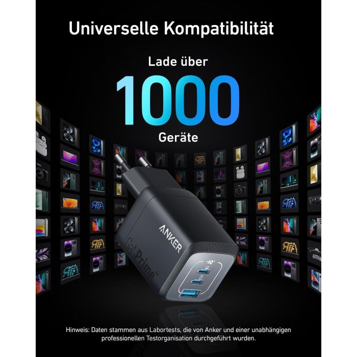 Anker 735 Prime Charger 67W 1 x USB-A 2 x USB-C black 5