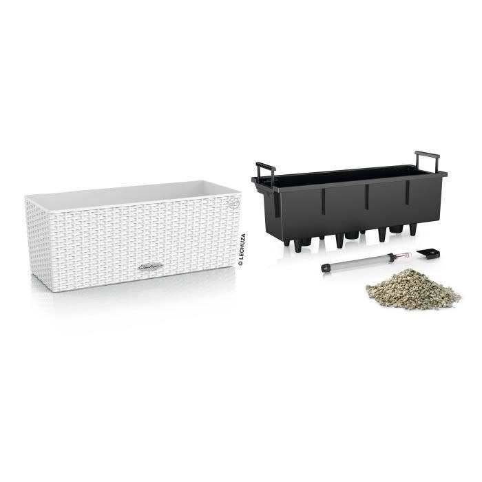 Jardinera - Balconera cottage 50 - Kit completo - Blanco - 8 L - LECHUZA 2