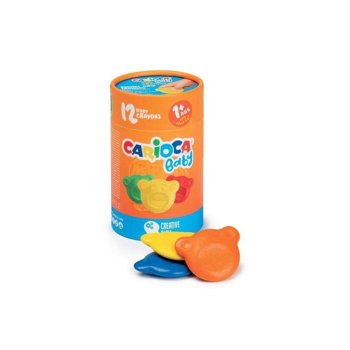 Ceras De Colores Carioca Baby Teddy Caja De 12