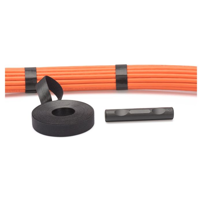 Digitus Cinta de Gancho y Bucle 20mm Ancho x 10m Longitud Negro