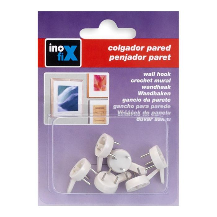 Inofix Colgador para Cuadros Blanco 3001-2-000 (Blister 6 Unidades) Soporte Hasta 3kg 1 Inofix Colgador para Cuadros Blanco 3001-2-000 (Blister 6 Unidades) Soporte Hasta 3kg 1