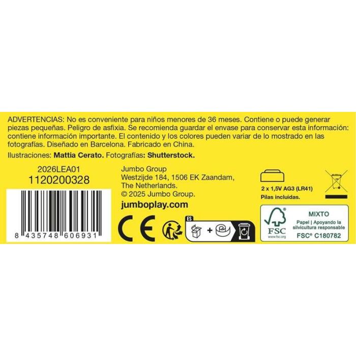 Diset Lectron Lápiz con Luz y Sonidos Prescolar 4-5 Años. 138 Preguntas en 120 Láminas. Juego Educativo Electrónico en Español