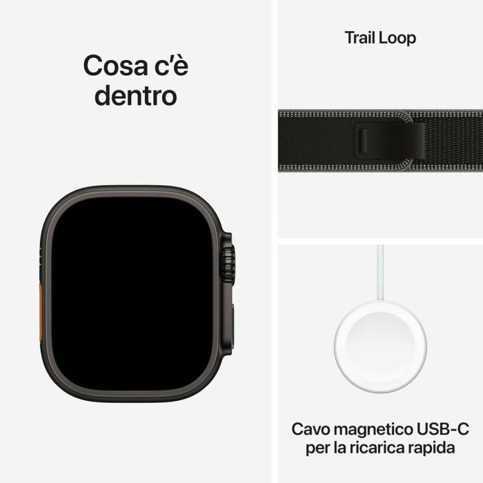 Smartwatch Apple MF1D4QL/A Negro Light Blue 49 mm 1 Smartwatch Apple MF1D4QL/A Negro Light Blue 49 mm 1