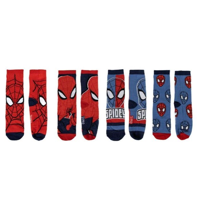 Calcetines Spider-Man Calcetines Unisex 4 pares 0 Calcetines Spider-Man Calcetines Unisex 4 pares 0