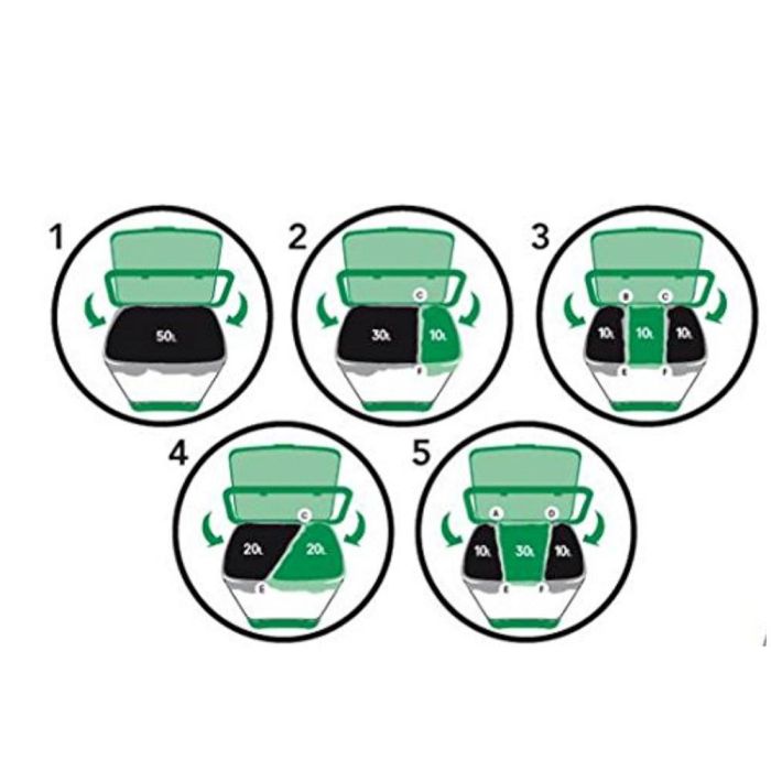 Cubo con pedal 50 l (no incluye separadores para reciclaje) 2 Cubo con pedal 50 l (no incluye separadores para reciclaje) 2