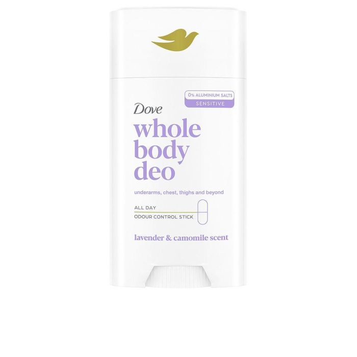Dove Desodorante en Barra Corporal Unisex Lavanda & Camomila 75ml – Sin Aluminio y Dermatológicamente Probado