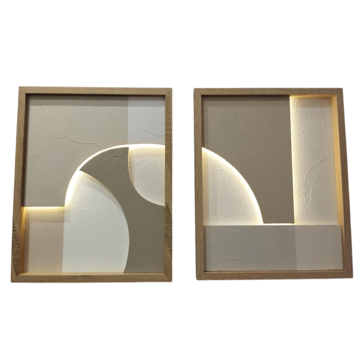 Cuadro Scandi DKD Home Decor Beige Blanco 3.8 x 50 x 40 cm (2 Unidades) 1 Cuadro Scandi DKD Home Decor Beige Blanco 3.8 x 50 x 40 cm (2 Unidades) 1