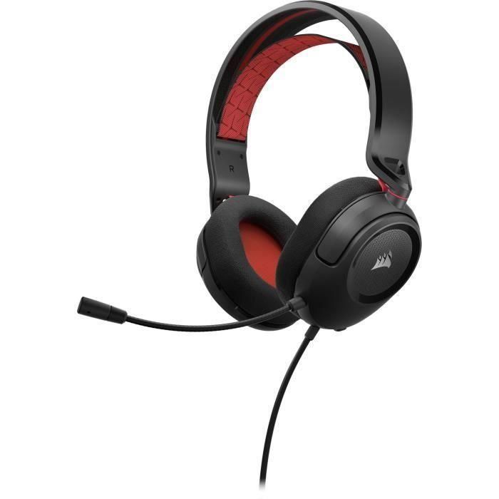 Auriculares estéreo - CORSAIR - HS35 V2 - Rojo, Multiplataforma Auriculares estéreo - CORSAIR - HS35 V2 - Rojo, Multiplataforma
