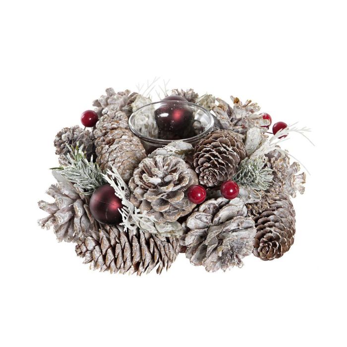 Portavelas Navideño DKD Home Decor (19 x 19 x 9 cm)