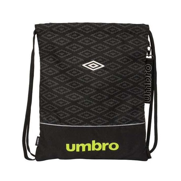 Bolsa Mochila con Cuerdas Umbro Lima Negro 35 x 40 x 1 cm 0 Bolsa Mochila con Cuerdas Umbro Lima Negro 35 x 40 x 1 cm 0