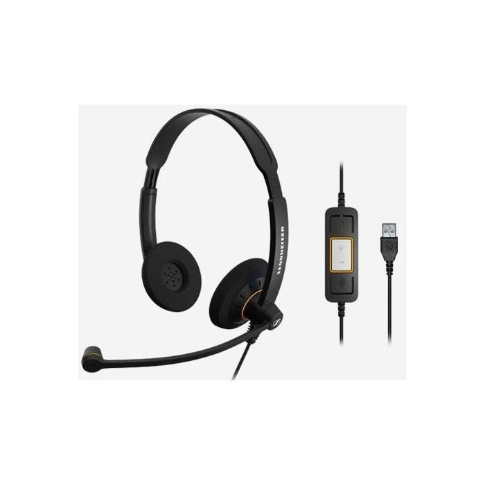 Sennheiser Dual-Sided Wideband Headset Optimized for Microsoft Lync, USB2.0, Microphone: 150Hz – 6800Hz, Speaker: 60Hz – 16kHz, 113dB, Neodynium Magnet, 2.1m Sennheiser Dual-Sided Wideband Headset Optimized for Microsoft Lync, USB2.0, Microphone: 150Hz – 6800Hz, Speaker: 60Hz – 16kHz, 113dB, Neodynium Magnet, 2.1m