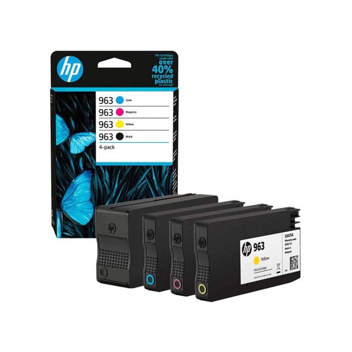 Hp Tinta Bk, C, M, Y, Officejet Pro 9000 Series - Nº 963 *Pack De 4* 2