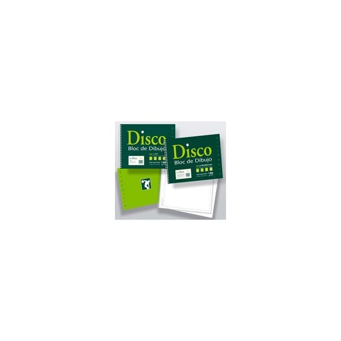Zorrilla Bloc de Dibujo Disco 20H Folio Prolongado 230x340 mm Papel Especial Liso 130 gr (12 Unidades) (12 Unidades)