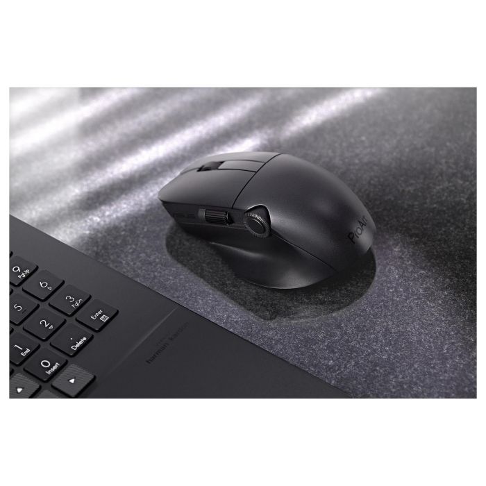 ASUS ProArt Mouse MD300, Ratón Óptico Inalámbrico RF Wireless + Bluetooth, 4200 DPI, 6 Botones, Negro