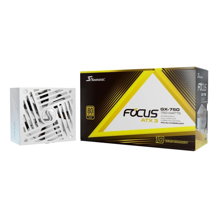 Seasonic FOCUS-GX-750-V4-WHITE Fuente Alimentación 750W 80+ Gold ATX 3.1 Blanca
