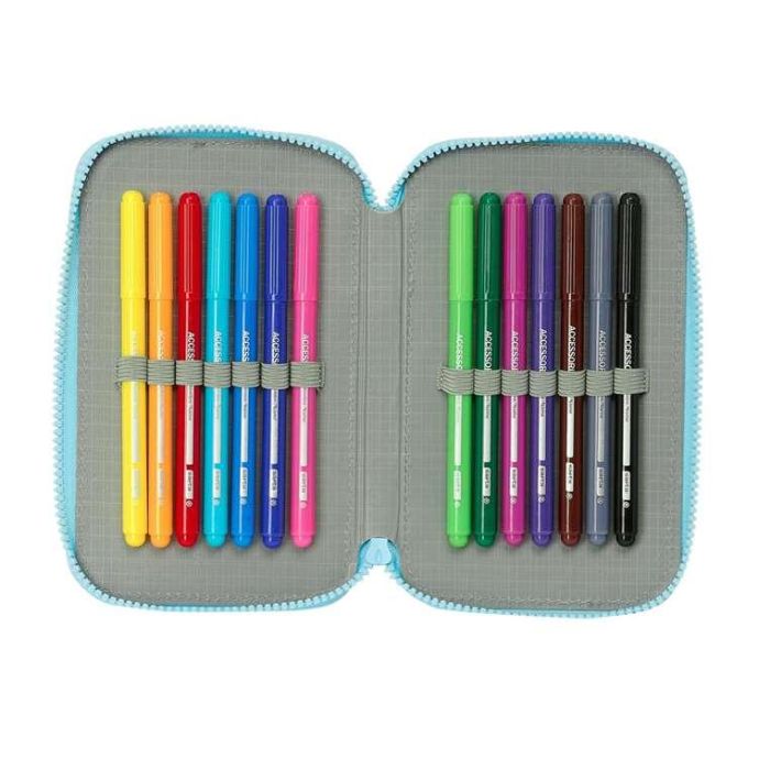 Safta Plumier Doble Pequeño Paw Patrol Pups Rule 28 Piezas 12,5x19,5x4 cm 7