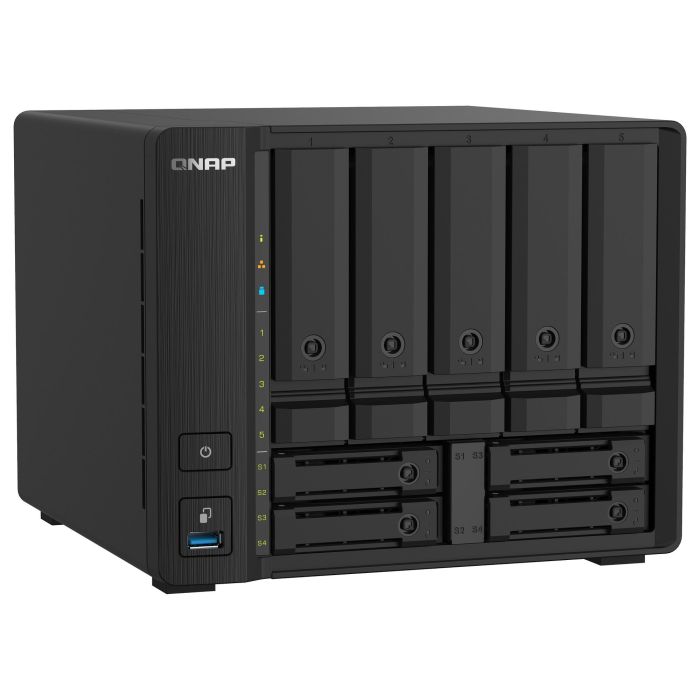 QNAP TS-932PX-4G 9-Bay NAS AL324 4GB DDR4 5x8,89cm 3,5Zoll 4x6,35cm 2,5Zoll drive slots 2x10GbE SFP+ LAN 2x2.5GbE LAN