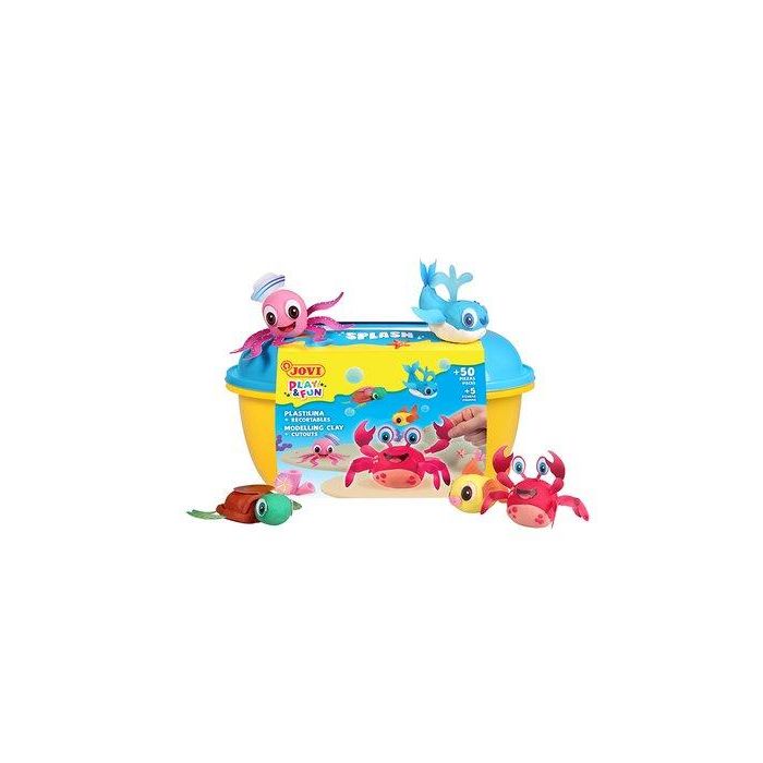 Jovi Plastilina Play&Fun Cofre Splash - Juego con 50 piezas y accesorios para modelar