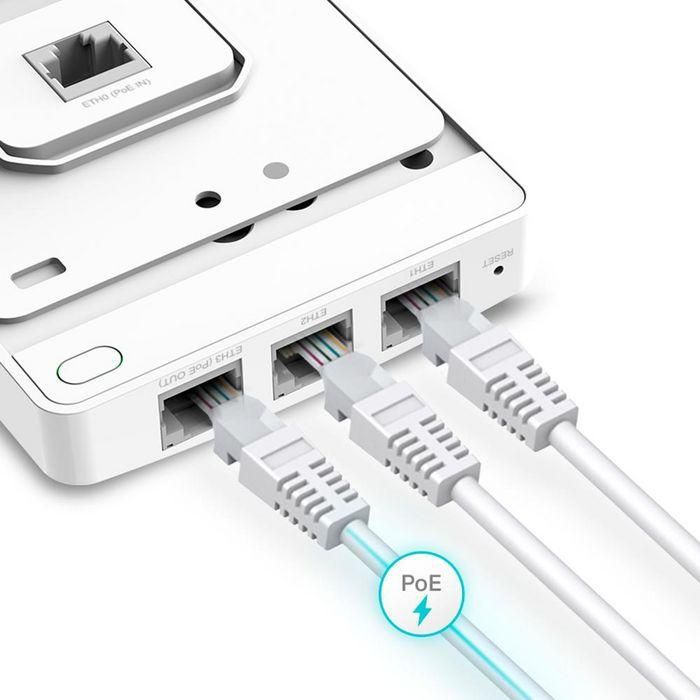 TP-LINK EAP615-WALL punto de acceso inalámbrico 1774 Mbit/s Blanco Energía sobre Ethernet (PoE) 1 TP-LINK EAP615-WALL punto de acceso inalámbrico 1774 Mbit/s Blanco Energía sobre Ethernet (PoE) 1