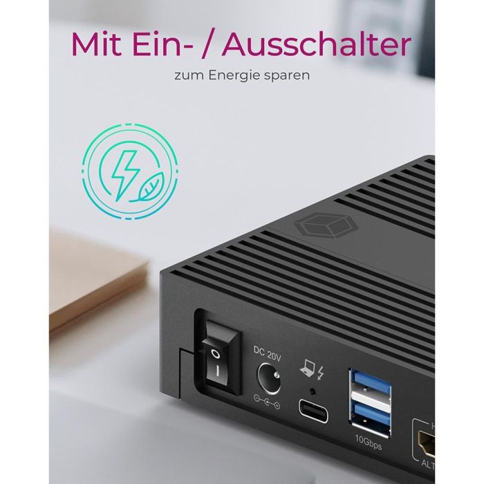 D Dockingtation 4xUSB-A/2xUSB-C/2xHDMI/DisplayPort ICY BOX Black 5