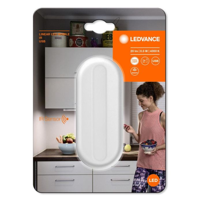 [LVE-4058075399747] Luminaria Lineal LED Móvil LEDVANCE 0,5W 20Lm 4000K 105 ° Sensor IP20 1