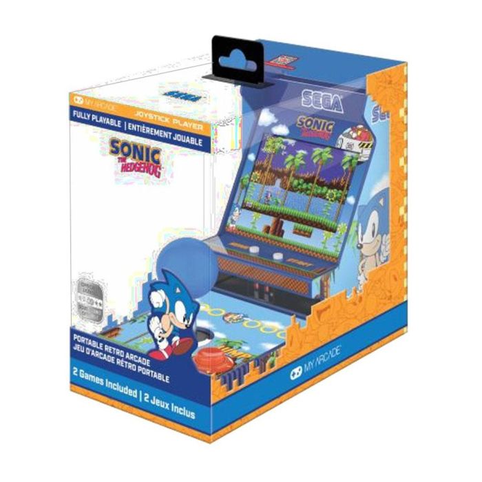 Joystick player sonic the hedgehog portable retro arcade 1
