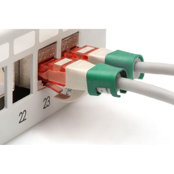 DIGITUS Farbclips für Patchkabel RJ45 100 Stück grün 2
